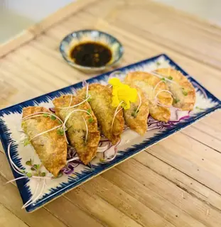 Hình ảnh Há cảo nấm chay sốt sate