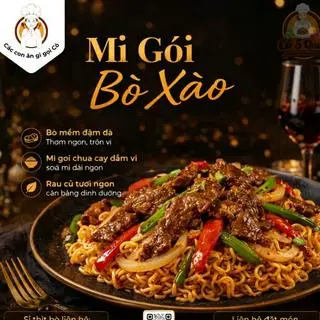 Hình ảnh Mì gói bò xào