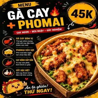 Hình ảnh Gà cay - phô mai