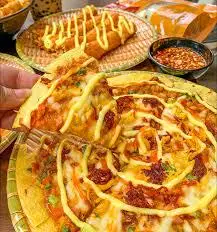 Hình ảnh Bánh tráng nướng bơ chà bông