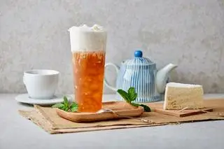 Hình ảnh Hồng trà sủi bọt