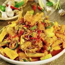 Hình ảnh Chân gà - mề gà sốt Thái