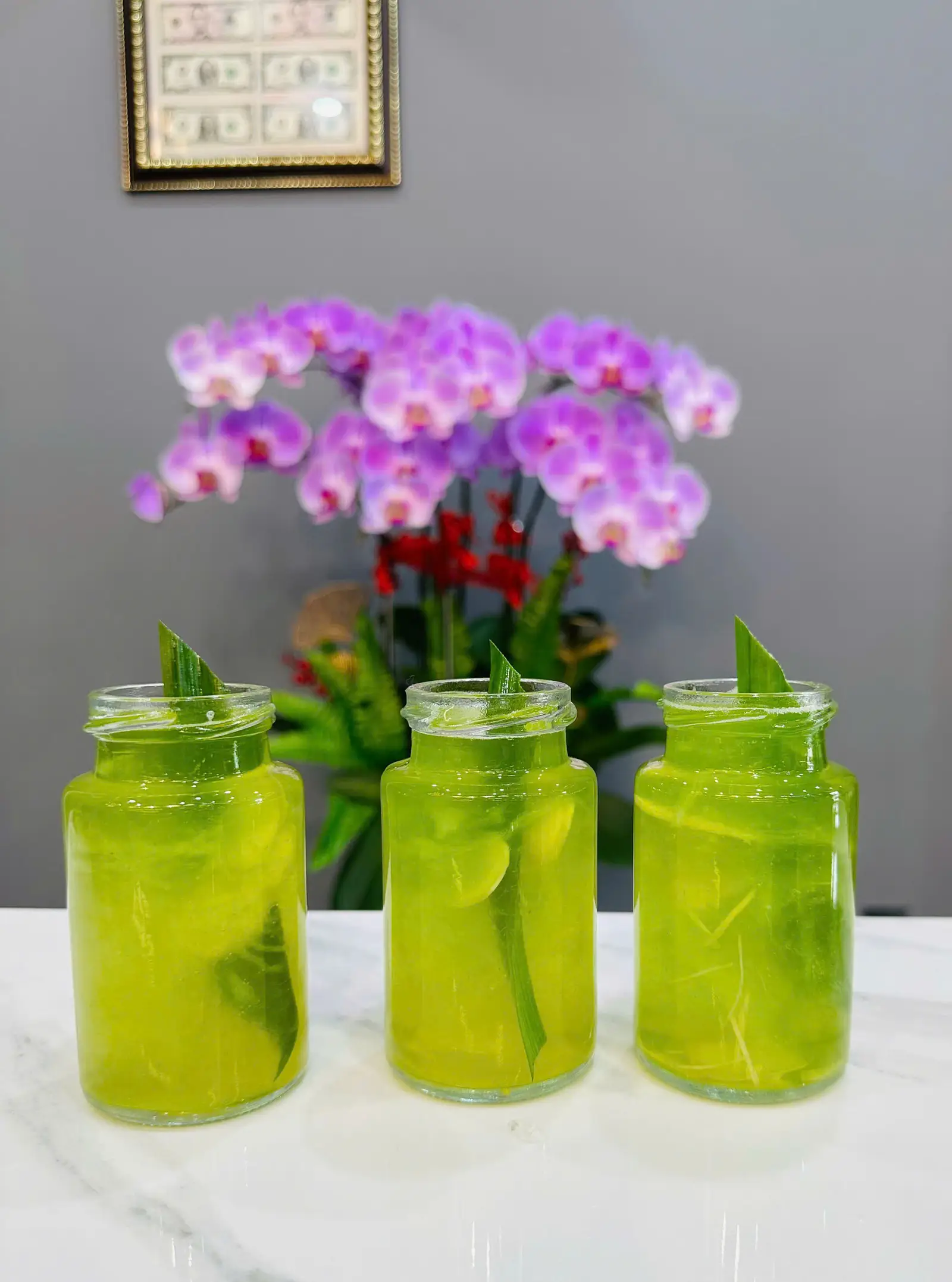 Hình ảnh Yến chưng gừng lá dứa