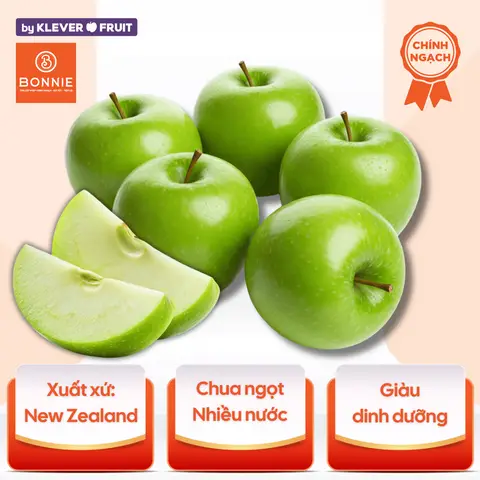 Hình ảnh Combo 2 táo xanh New Zealand - 05 quả ~1kg - Bonnie Fruit by Klever Fruit