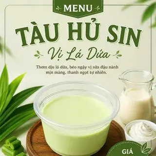 Hình ảnh Tàu hủ sin vị lá dứa