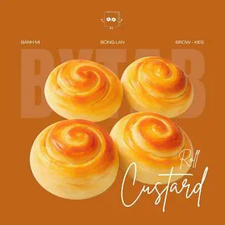 Hình ảnh Set 4 bánh mì Roll Custard