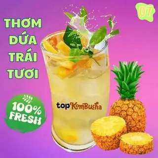 Hình ảnh Ly Kombucha Dứa Thơm