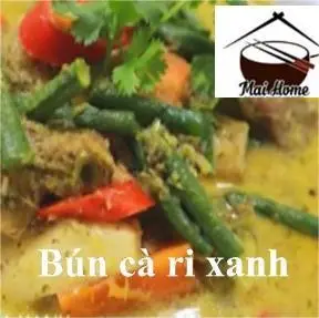 Hình ảnh Bún cà ri xanh chay