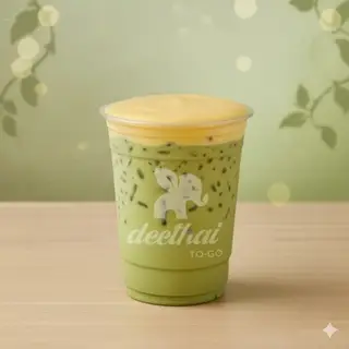 Hình ảnh Trà sữa Thái xanh kem trứng - B6