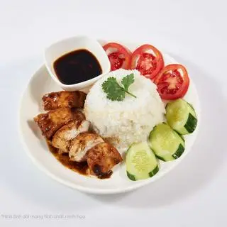 Hình ảnh Cơm gà sốt tiêu (má đùi)