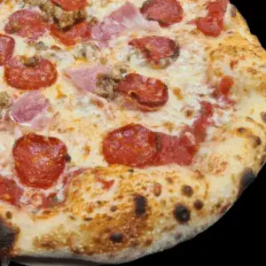 Hình ảnh Pizza cho người mê thịt - Meat lovers sourdough pizza