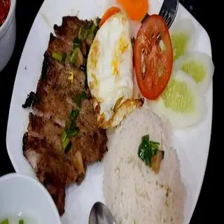 Hình ảnh Cơm sườn nướng mật ong