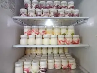 Hình ảnh Sữa chua mix trái cây hủ