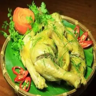 Hình ảnh Gà hấp lá chanh