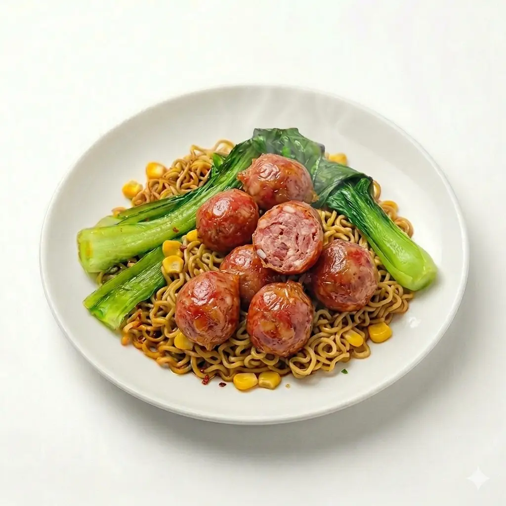 Hình ảnh Mì hh trộn Gà Viên