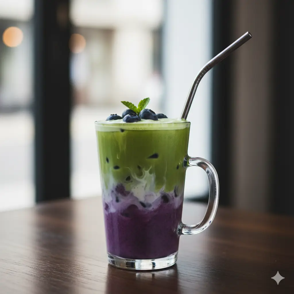 Hình ảnh Matcha việt quất