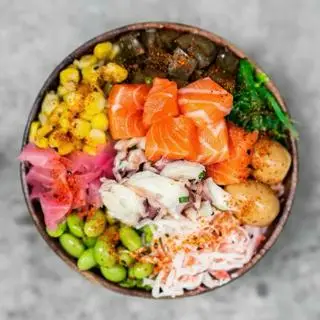 Hình ảnh Poke hải sản xanh - the charles
