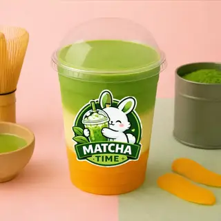 Hình ảnh Matcha latte xoài