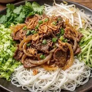 Hình ảnh Bún bò trộn