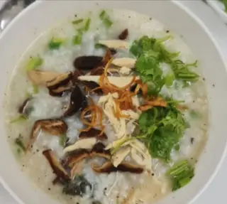 Hình ảnh Cháo gà nấm