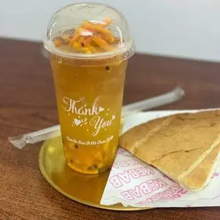 Hình ảnh Combo bánh mì kebab - trà mít chanh leo