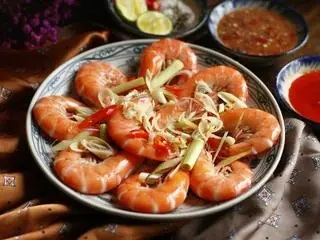Hình ảnh Tôm hấp sả