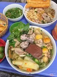 Hình ảnh Miến ngan trộn đầy đủ mọc mề gan