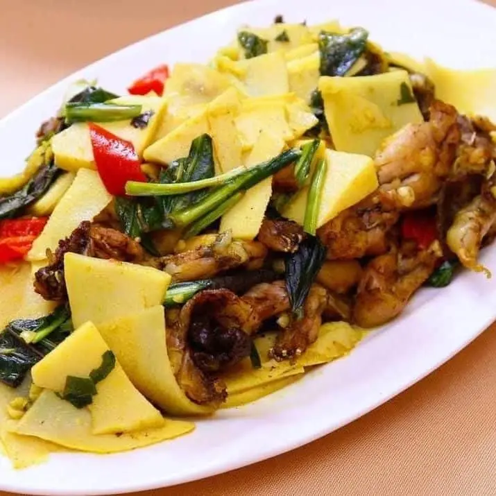 Hình ảnh Ếch xào măng cay