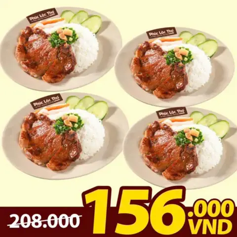 Hình ảnh Combo Mua 3 Tặng 1 - Cơm Sườn A