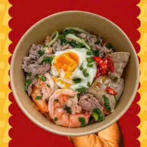 Hình ảnh Mì trộn tóp mỡ đặc biệt full topping - soup