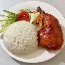 Hình ảnh Cơm Trắng Gà Sốt BBQ