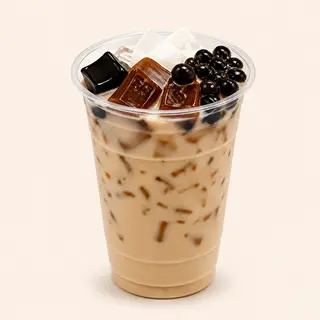 Hình ảnh Hồng trà sữa full topping