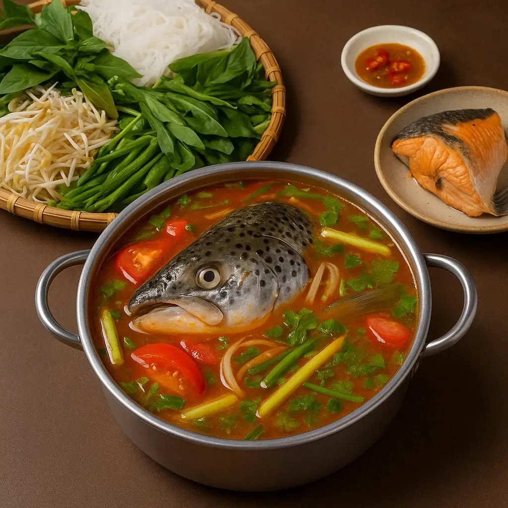 Hình ảnh Lẩu đầu cá hồi