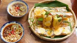 Hình ảnh Bánh tráng cuộn trứng