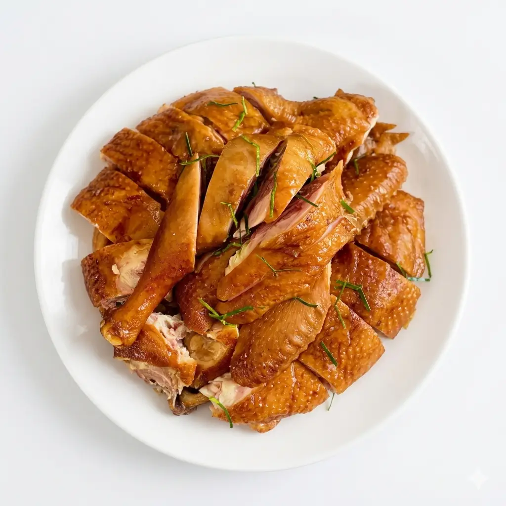 Hình ảnh Gà hun khói nửa con