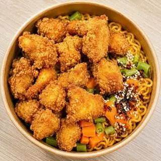 Hình ảnh Mì trộn Indo gà viên
