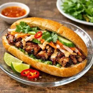Hình ảnh Bánh mì thịt nướng