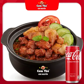 Hình ảnh Combo thố gà xá xíu - coca