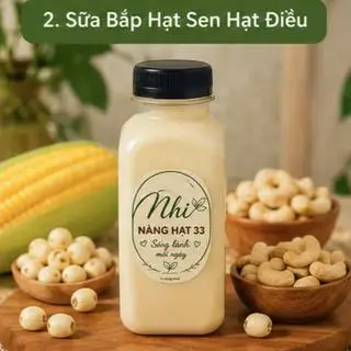 Hình ảnh Sữa bắp hạt sen hạt điều