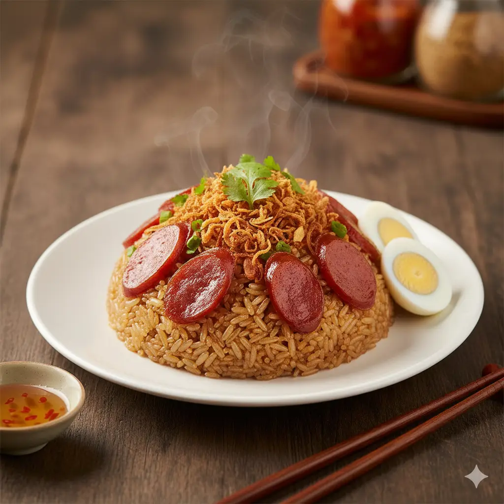 Hình ảnh Xôi 2 lạp xưởng tươi
