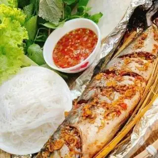 Hình ảnh Cá cam nướng muối ớt giấy bạc