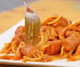 Hình ảnh Mì Ý Xúc Xích