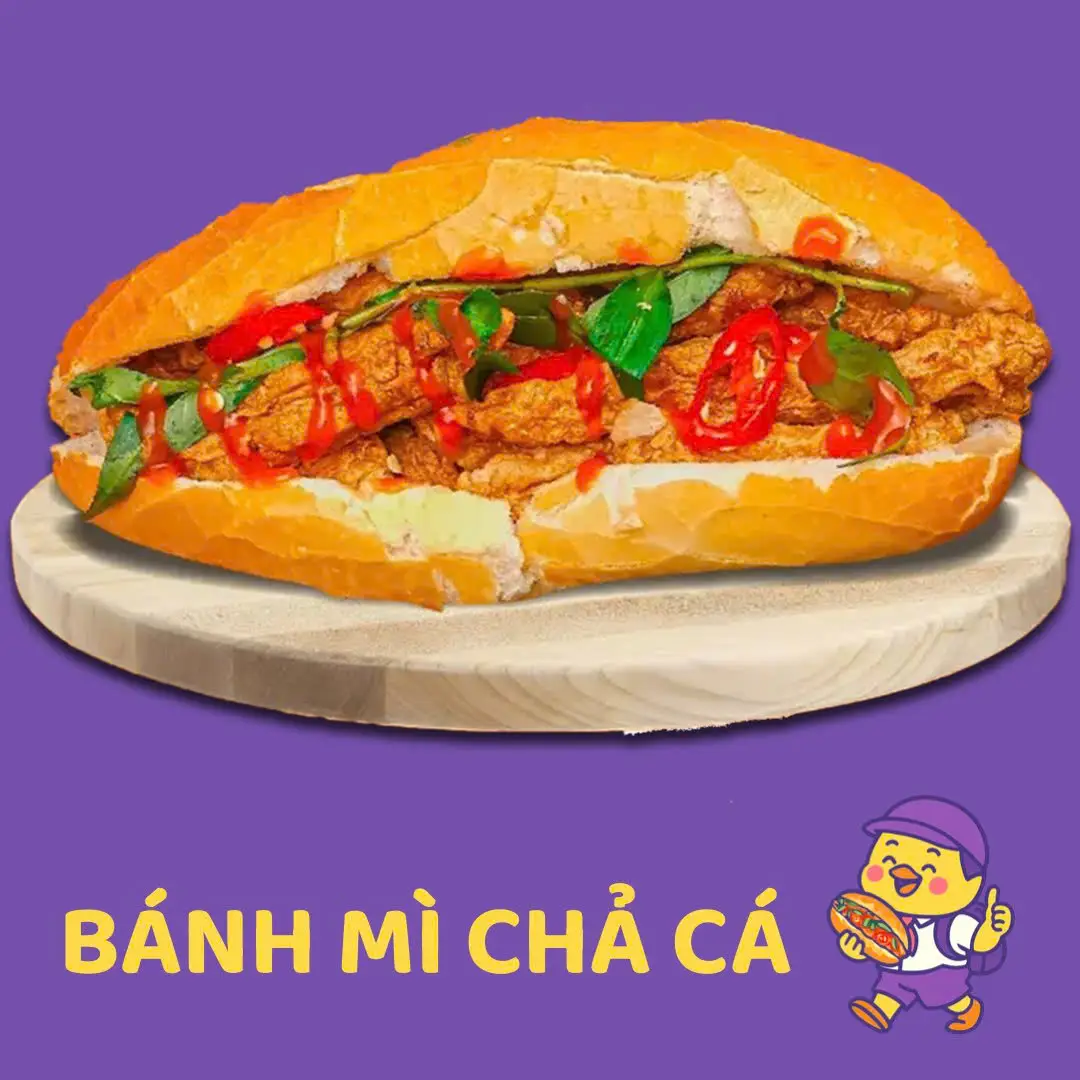 Hình ảnh Bánh mì chả cá