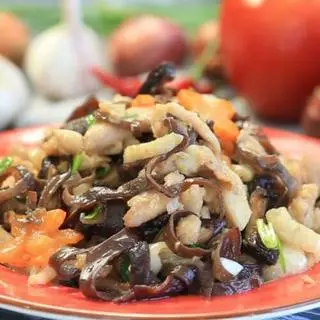 Hình ảnh Lòng gà xào nấm