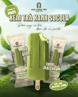 Hình ảnh Trà xanh socola - green tea chocolate ice cream