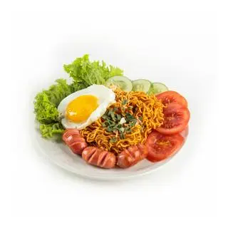 Hình ảnh Mì xúc xích - trứng
