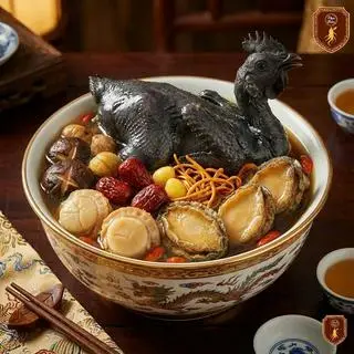 Hình ảnh Gà ác hầm bào ngư - 1 người