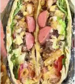 Hình ảnh Bánh tacos xúc xích - trứng - size nhỏ