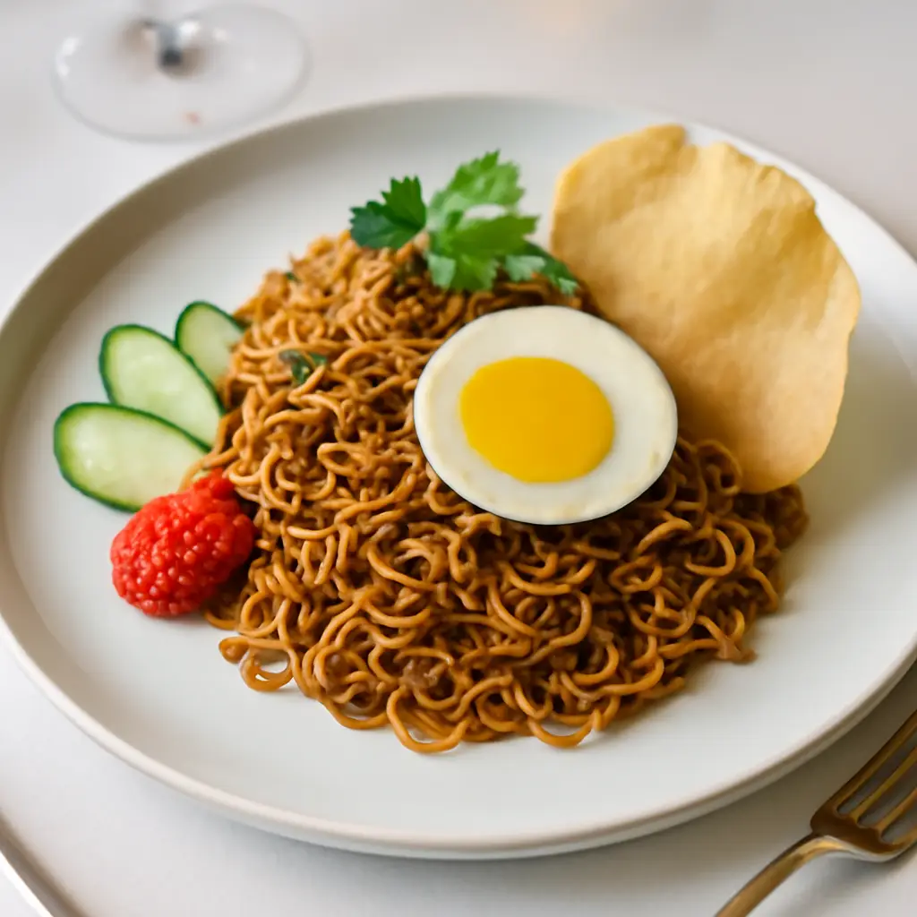 Hình ảnh Mì trộn Indomi thanh cua