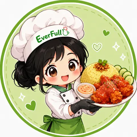 Hình ảnh Bơ Già Dừa Non - Cơm Gà Chà Bá Sốt HQ & Mì Trộn - EverFull Q8 - Ba Tơ